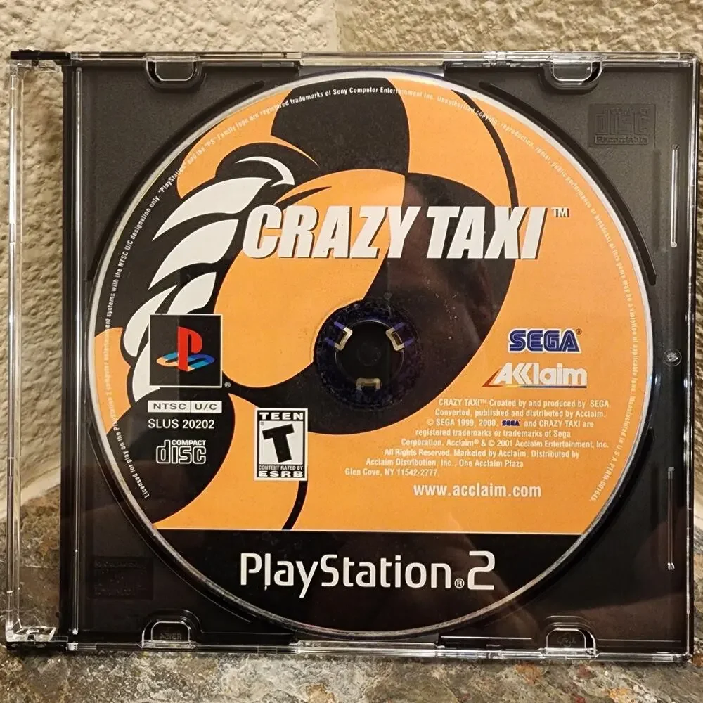 Game - Crazy Taxi - PS2 - Sega - Acclaim